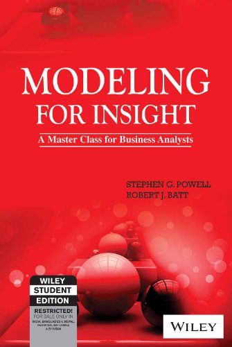 9788126547111: Modeling For Insight: A Master Class For Business Analysts