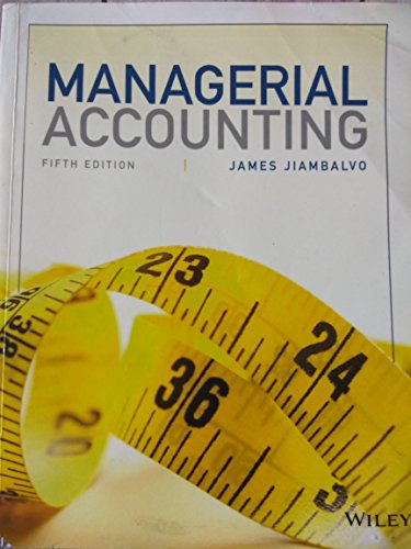 Stock image for Managerial Accounting for sale by Majestic Books