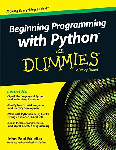 9788126553488: Beginning Programming With Python For Dummies