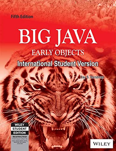 Stock image for Big Java Early Objects 5Th Edition for sale by AwesomeBooks