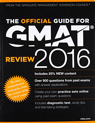 Beispielbild fr The Official Guide for GMAT Review 2016 with Online Question Bank and Exclusive Video zum Verkauf von AwesomeBooks