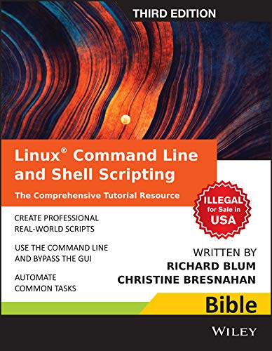 9788126554980: Linux Command Line And Shell Scripting Bible, 3Rd Ed