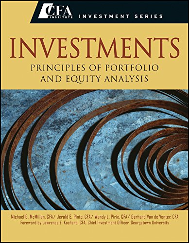 9788126556168: Investments: Principles Of Portfolio And Equity Analysis