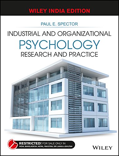 Stock image for Industrial And Organizational Psychology: Research And Practice for sale by Hippo Books