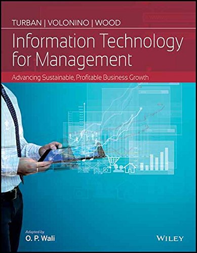 9788126558711: Information Technology For Management : Advancing Sustainable, Profitable Business Growth