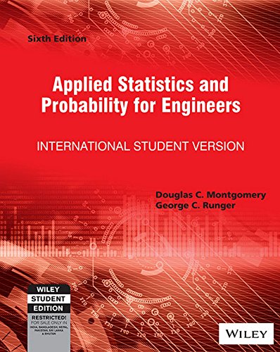 Imagen de archivo de Applied Statistics and Probability for Engineers, Isv a la venta por ThriftBooks-Atlanta