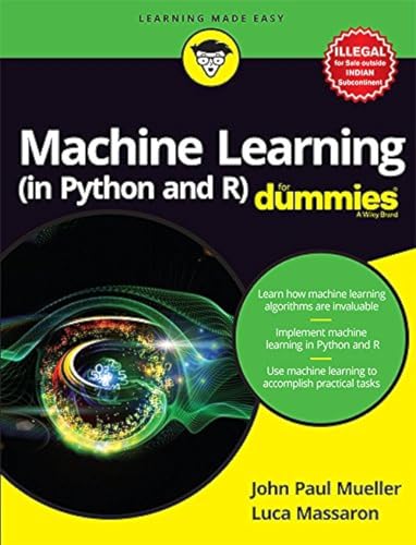 Imagen de archivo de Machine Learning (in Python and R) For Dummies a la venta por Vedams eBooks (P) Ltd