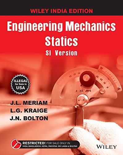 Imagen de archivo de ENGINEERING MECHANICS : STATICS SI VERSION a la venta por SMASS Sellers