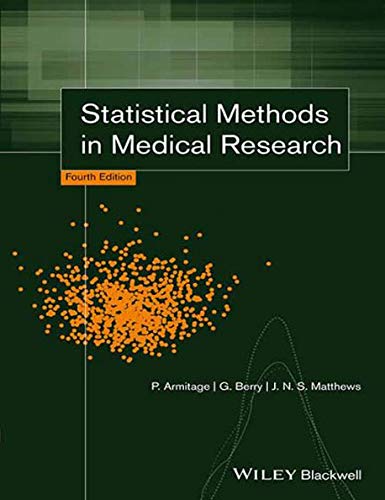Stock image for Statistical Methods In Medical Research 4Ed (Pb 2017) for sale by Kanic Books