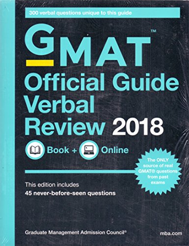 Stock image for GMAT Official Guide 2018 Verbal Review: Book/Online for sale by Discover Books