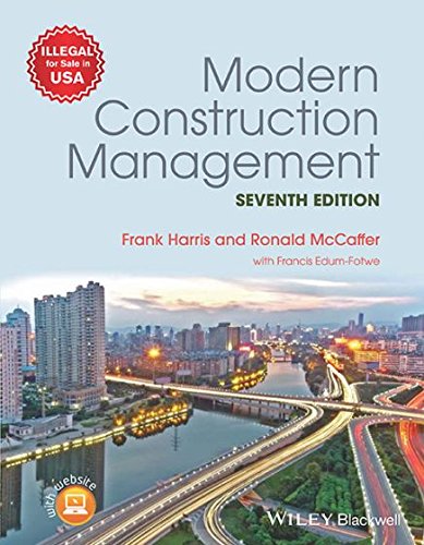 9788126572298: Modern Construction Management, 7Ed