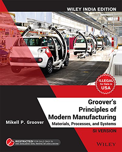 Stock image for Groover's Principles Of Modern Manufacturing for sale by SecondSale