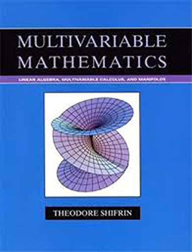 9788126574377: Multivariable mathematics [Paperback] Shifrin