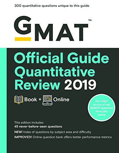 Beispielbild fr GMAT Official Guide Quantitative Review 2019: Book + Online(NO RETURN) zum Verkauf von Reuseabook