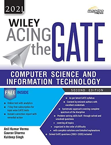 Stock image for Wiley Acing the GATE: Computer Science and Information Technology, 2ed, 2021 for sale by dsmbooks
