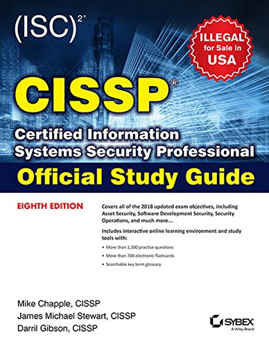 Beispielbild fr (Isc) 2 Cissp Certified Information Systems Security Professional Official Study Guide, 8Th Edition zum Verkauf von Books Puddle