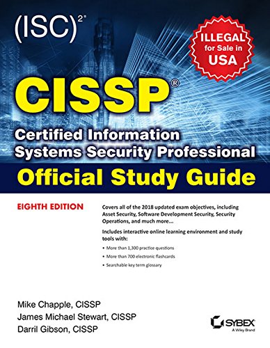 Stock image for (Isc) 2 Cissp Certified Information Systems Security Professional Official Study Guide, 8Th Edition for sale by Books Puddle