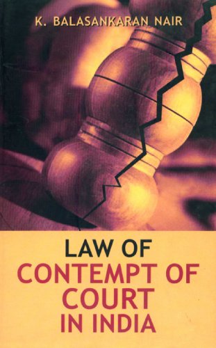 9788126903597: Law of Contempt of Court in India