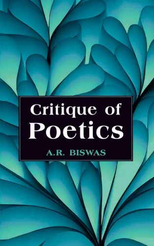 9788126904372: Critique of Poetics: v. 1