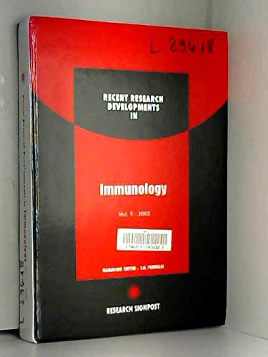 Stock image for Recent Research Developments in Immunology, Volume 5 for sale by Zubal-Books, Since 1961