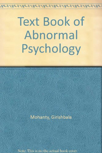 Stock image for Text Book of Abnormal Psychology for sale by TranceWorks