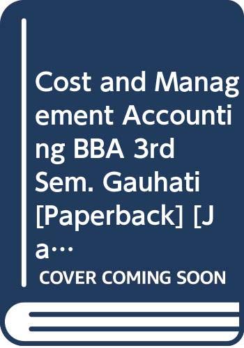 Stock image for Cost & Management Accounting (Bba, Iiird-Semguwahati) for sale by Books Puddle