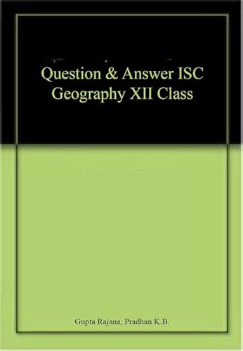 Imagen de archivo de ISC Question Bank for ISC Geography a la venta por Books Puddle