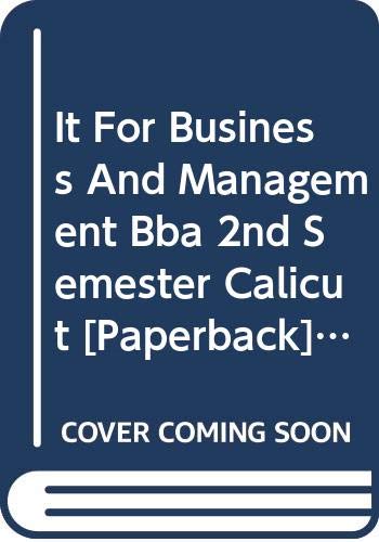 9788127268411: It For Business And Management Bba 2nd Semester Calicut