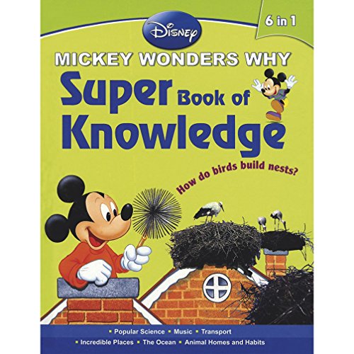 Stock image for DISNEY MICKEY WONDERS WHY SUPER BOOK OF KNOWLEDGE 6 IN1 for sale by dsmbooks