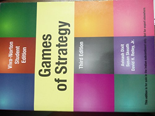 9788130915456: Games of Strategy