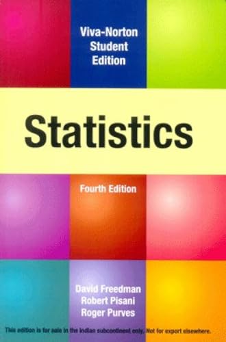 Beispielbild fr Statistics, 4th Edition zum Verkauf von ThriftBooks-Atlanta