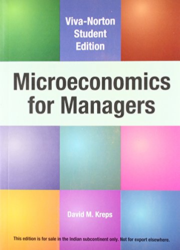 Beispielbild fr Microeconomics for Managers zum Verkauf von GF Books, Inc.