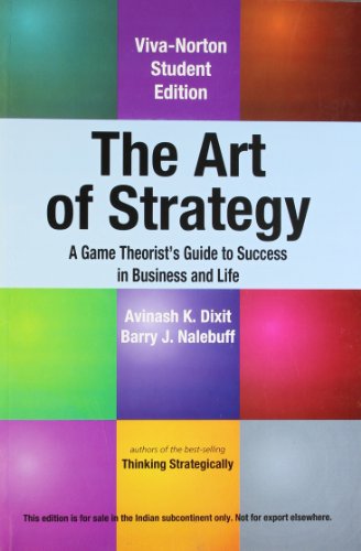 Beispielbild fr The Art of Strategy zum Verkauf von Majestic Books
