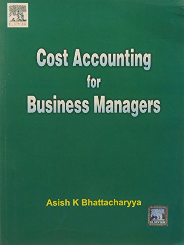Stock image for Cost Accounting for Business Managers for sale by Majestic Books