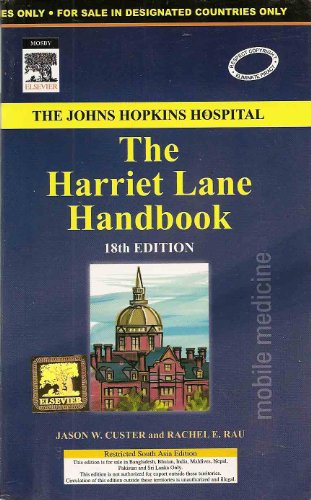Stock image for The Harriet Lane Handbook (International Edition) for sale by Mispah books