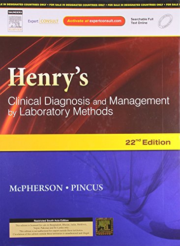 9788131231272: Henry's Clinical Diagnosis and Management By Laboratory Methods. 22 Edition