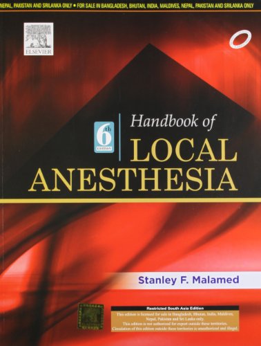 9788131233429: Handbook of Local Anesthesia,6e, 1e