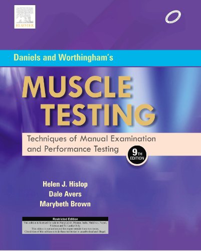 Imagen de archivo de Daniels and Worthingham's Muscle Testing : Techniques of Manual Examination and Performance Testing a la venta por Better World Books