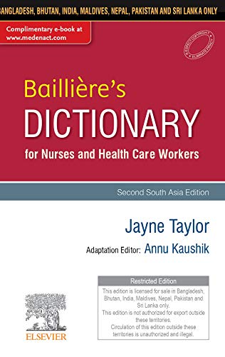 Stock image for Baillieres Dictionary For Nurses And Health Care Workers With Access Code 2Ed (Sae) (Pb 2022) for sale by Kanic Books