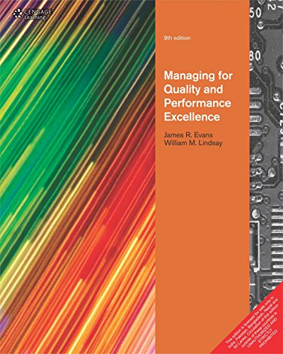 Imagen de archivo de Managing For Quality And Performance Excellence 9Th Edition a la venta por ThriftBooks-Atlanta