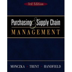 Stock image for Purchasing and Supply Chain Management (Paperback), 3rd Edition, Monczka, Trent, Handfield for sale by dsmbooks