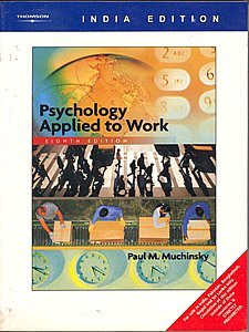 9788131501825: Psychology Applied to Work