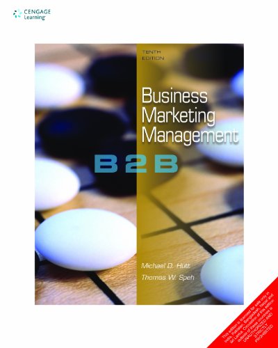 Imagen de archivo de Business Marketing Management a la venta por Majestic Books