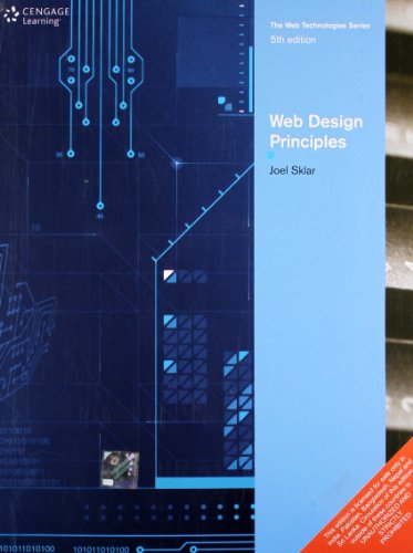 Web Design Principles 5th Edition (9788131517376) by Joel Sklar