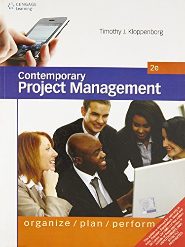 Imagen de archivo de Contemporary Project Management: Organize, Plan, Perform,2Ed a la venta por Ergodebooks