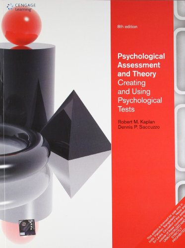 9788131520765: Psychological Assessment and Theory: Creating and Using Psychological Tests