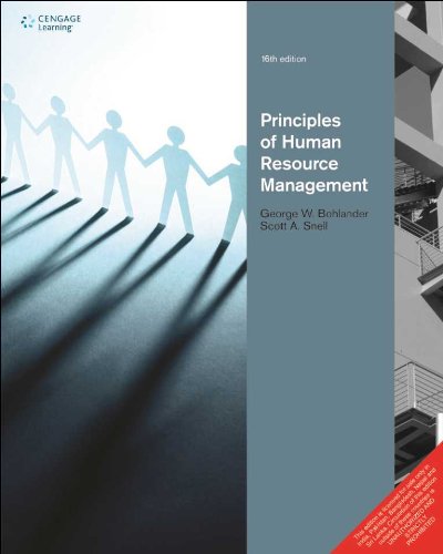 Imagen de archivo de Principles of Human Resource Management a la venta por BookHolders