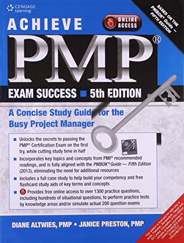 Beispielbild fr Achieve Pmp Exam Success 5Th Edition zum Verkauf von Books From California