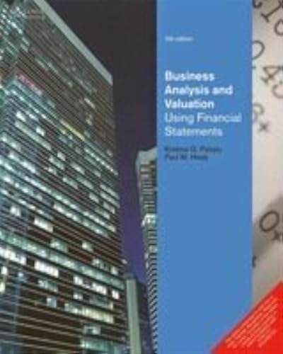 Stock image for Business Analysis And Valuation: Using Financial Statements, 5Th Edn for sale by Books in my Basket