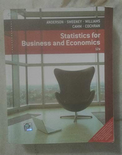 9788131528136: Statistics For Business And Economics, 12 Ed